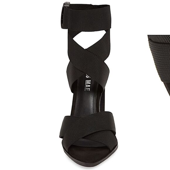 Alias Mae Soli Canvas Heeled Black Sandals - Picture 6 of 12